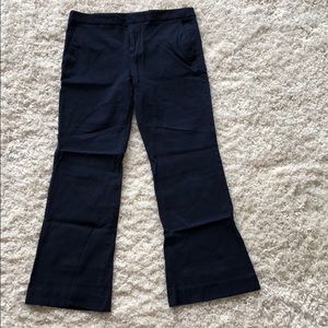 Navy Wide Leg Work Pants